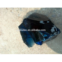 Кобальтовый синий шлак Стеклянная порода в Габионе